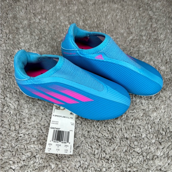 NWT Adidas Kids X Speed Flow .3 LL FG Firm Ground Cleats Size 11K - Picture 4 of 8